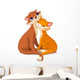 Cats in Love Wall Decal