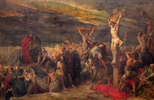 Brussels - The Crucifixion paint  in St. Jacques Church Wall Decal