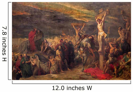 Brussels - The Crucifixion paint  in St. Jacques Church Wall Decal