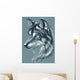 Wolf head vector sketch Wall Decal