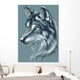 Wolf head vector sketch Wall Decal