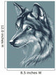 Wolf head vector sketch Wall Decal