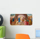 Vienna - Fresco of Nativity scene  in Erloserkirche church. Wall Decal
