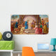 Vienna - Fresco of Nativity scene  in Erloserkirche church. Wall Decal
