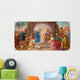 Vienna - Fresco of Nativity scene  in Erloserkirche church. Wall Decal
