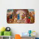 Vienna - Fresco of Nativity scene  in Erloserkirche church. Wall Decal