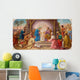 Vienna - Fresco of Nativity scene  in Erloserkirche church. Wall Decal
