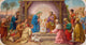 Vienna - Fresco of Nativity scene  in Erloserkirche church. Wall Decal