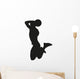 Basketball Player Dunk Silhouette Wall Decal