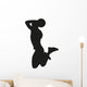 Basketball Player Dunk Silhouette Wall Decal