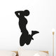 Basketball Player Dunk Silhouette Wall Decal