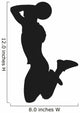 Basketball Player Dunk Silhouette Wall Decal