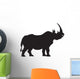 Silhouette Rhino Wall Decal