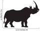 Silhouette Rhino Wall Decal