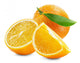 orange with slices isolated on the white background Wall Decal