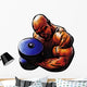 Bodybuilder Illustration Wall Decal