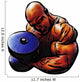 Bodybuilder Illustration Wall Decal