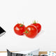 Tomato vegetables on white background Wall Decal