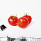 Tomato vegetables on white background Wall Decal
