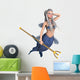 Blue Trident Mermaid Wall Decal
