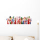 Flag Hands Diversity Wall Decal