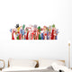Flag Hands Diversity Wall Decal