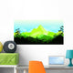 Flat landscape Wall Decal
