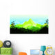 Flat landscape Wall Decal
