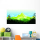Flat landscape Wall Decal