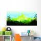 Flat landscape Wall Decal