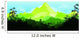 Flat landscape Wall Decal