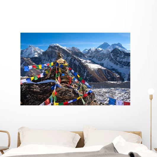 View of Everest from Gokyo ri . Wall Decal