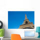 Sunny day  at Eiffel Tower in Paris , France Wall Decal