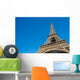 Sunny day  at Eiffel Tower in Paris , France Wall Decal