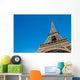 Sunny day  at Eiffel Tower in Paris , France Wall Decal