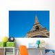 Sunny day  at Eiffel Tower in Paris , France Wall Decal