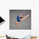 teenager doing gymnastics dance Wall Decal