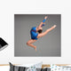 teenager doing gymnastics dance Wall Decal