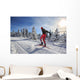 cross-country skiing Wall Decal