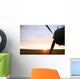 Airplane and sun Wall Decal