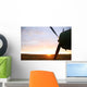 Airplane and sun Wall Decal