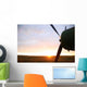 Airplane and sun Wall Decal