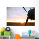 Airplane and sun Wall Decal