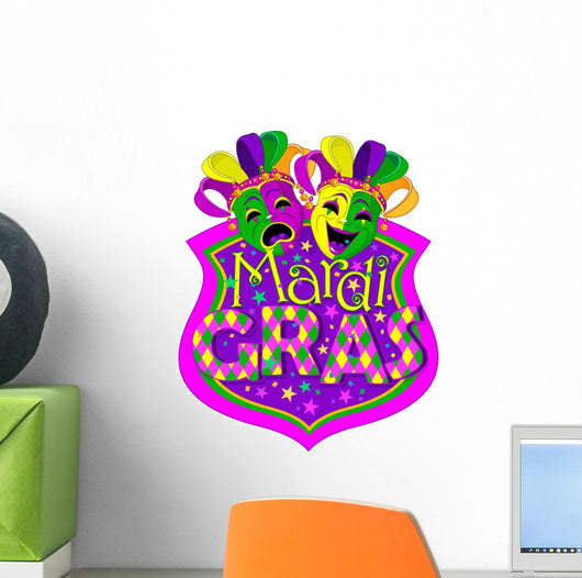 Mardi Gras Masks Wall Decal
