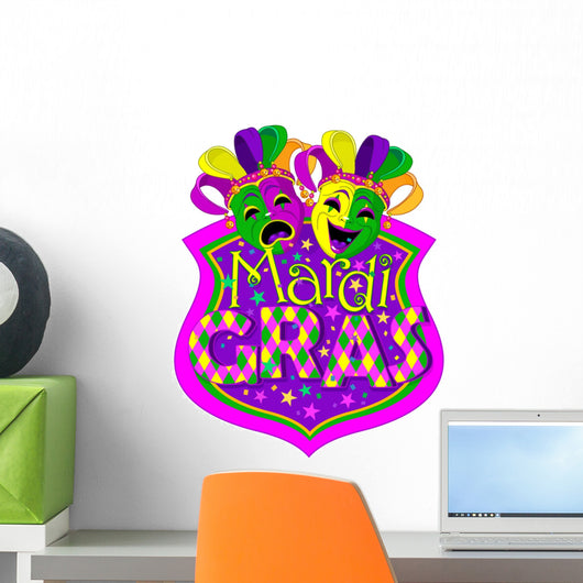 Mardi Gras Masks Wall Decal
