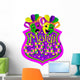 Mardi Gras Masks Wall Decal