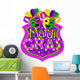 Mardi Gras Masks Wall Decal