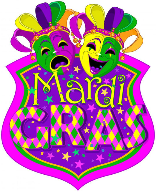 Mardi Gras Masks Wall Decal