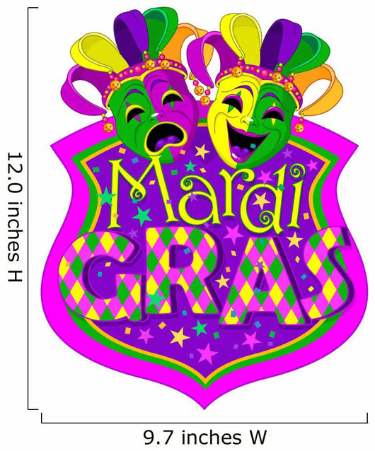 Mardi Gras Masks Wall Decal
