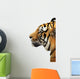 Tiger Head over White Wall Decal
